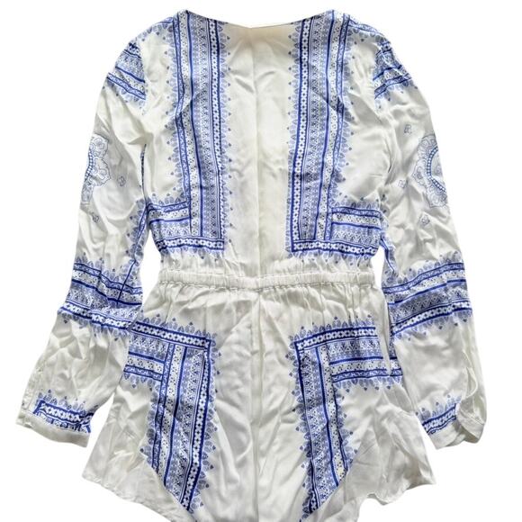 The Jetset Diaries Settle Down Romper One Piece Size Small Viscose Beach Cruise - Picture 8 of 8